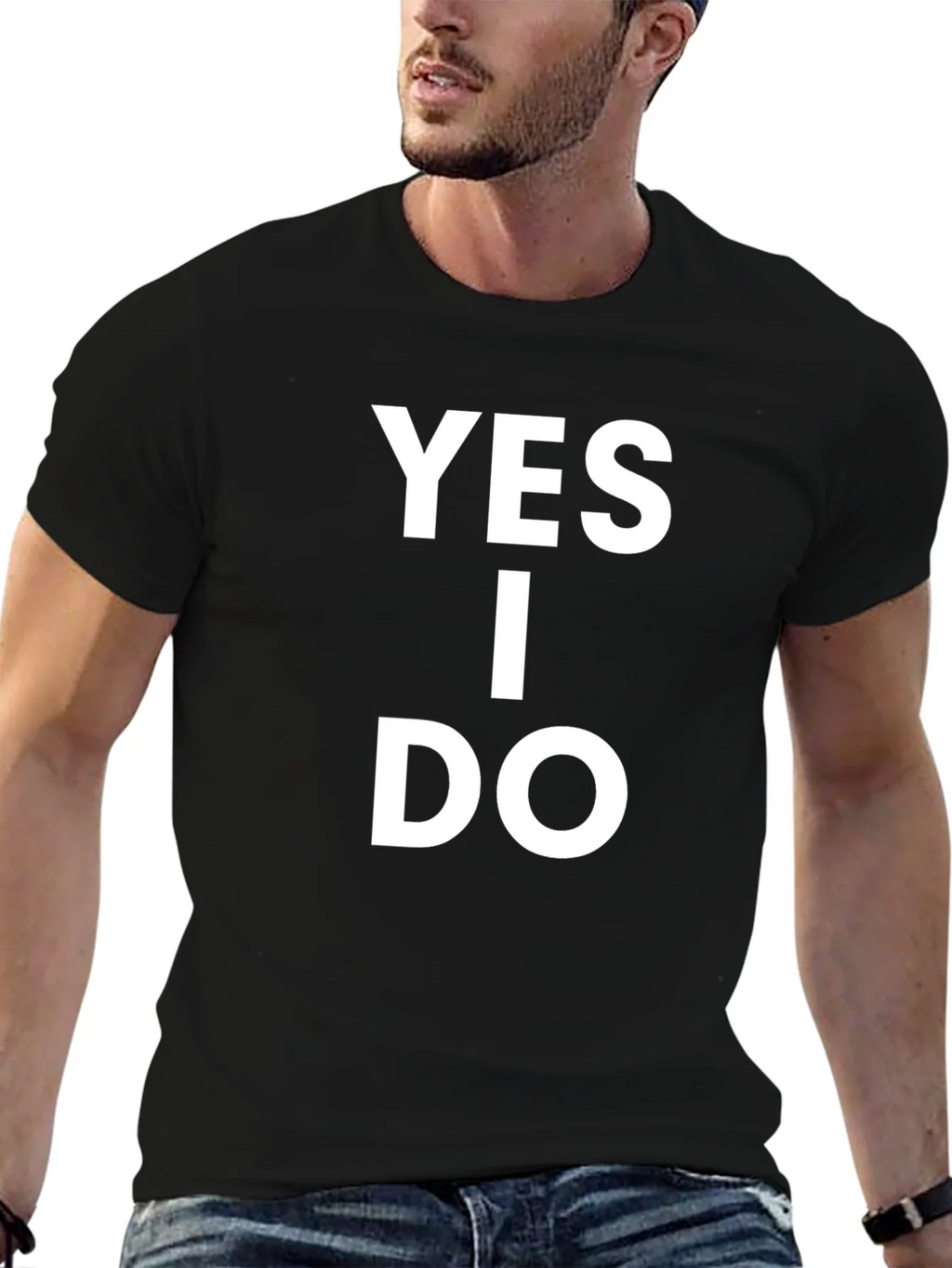 Yes I Do T-Shirt - Classic Black Cotton Tee product image 6